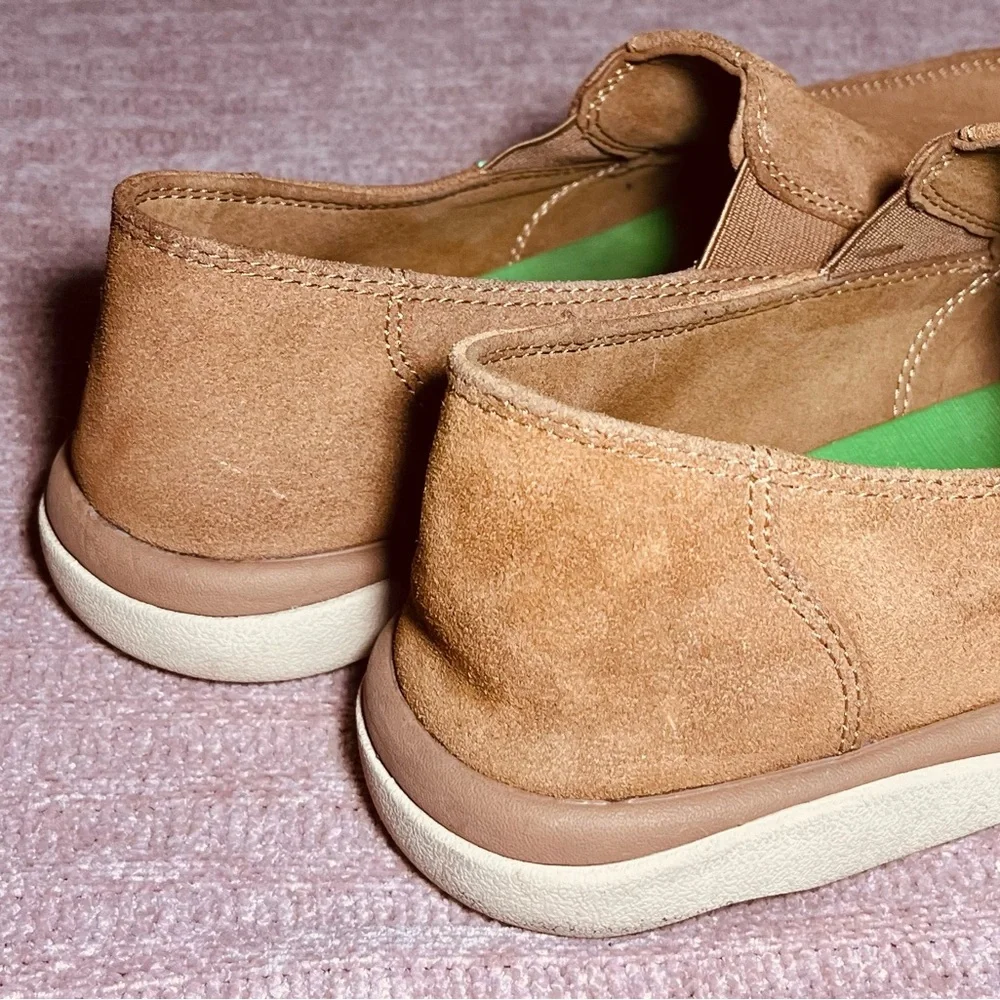 Sanuk‎ Brown Suede Slip-On Loafers